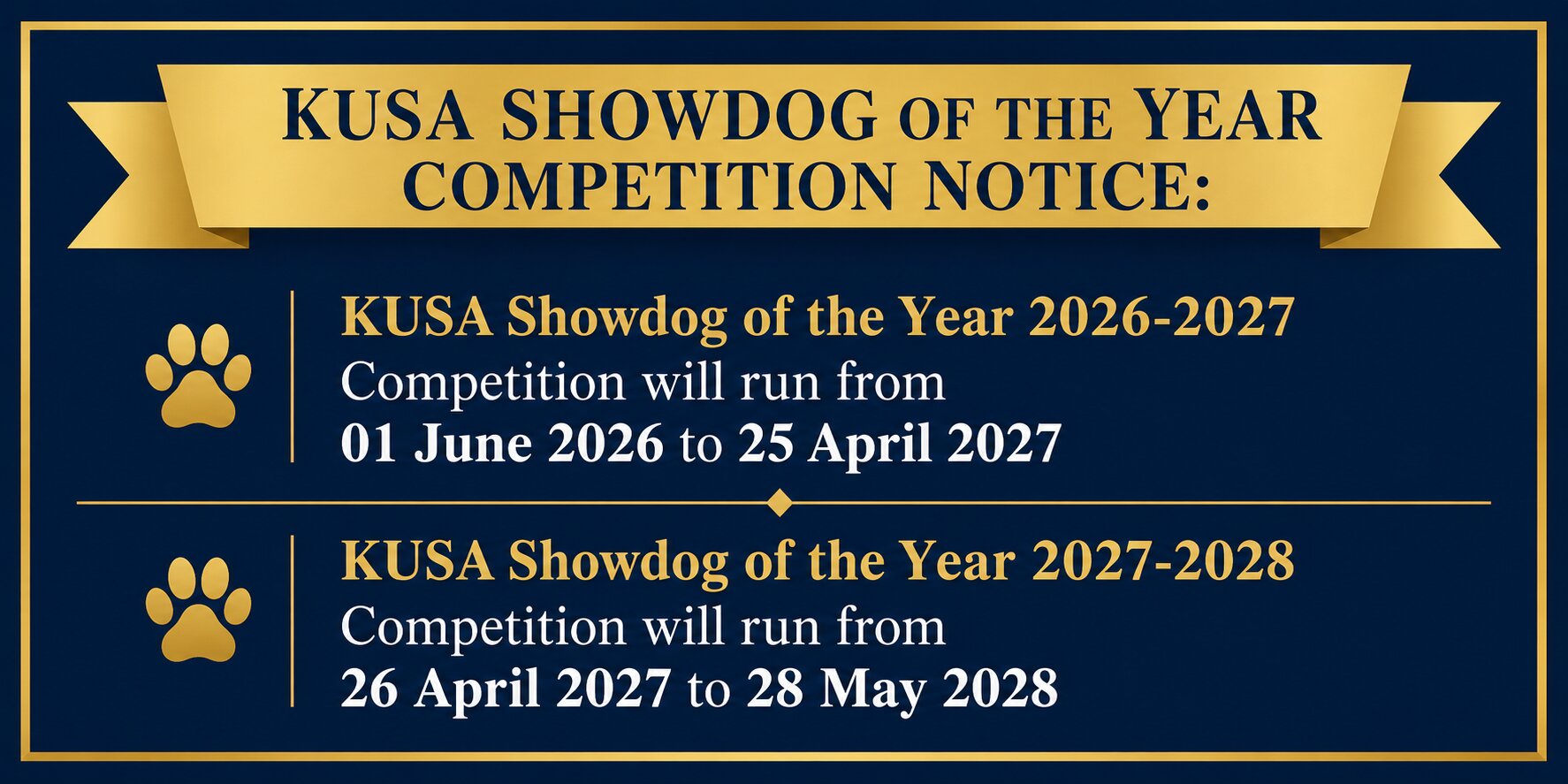 Showdog Notice